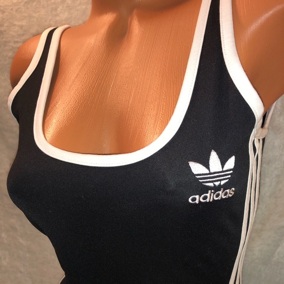 orange adidas bodysuit